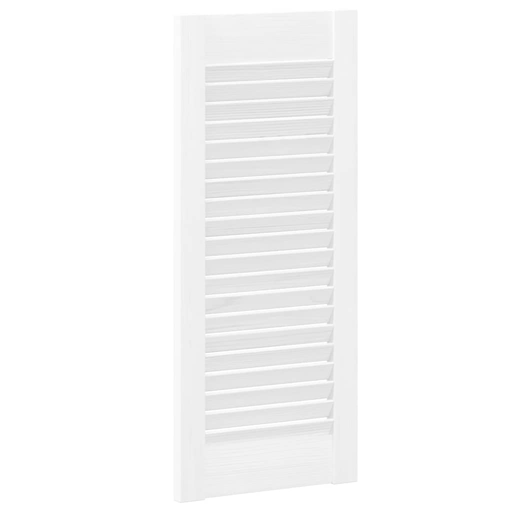 Kaapistoovet Säleikkö Design 2 Kpl Valkoinen 69X29,5 Cm
