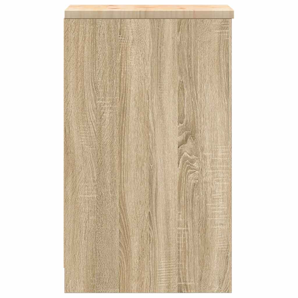 Autotallin Säilytyskaappi Sonoma Tammi 30X51X85 Cm Täysi Mänty