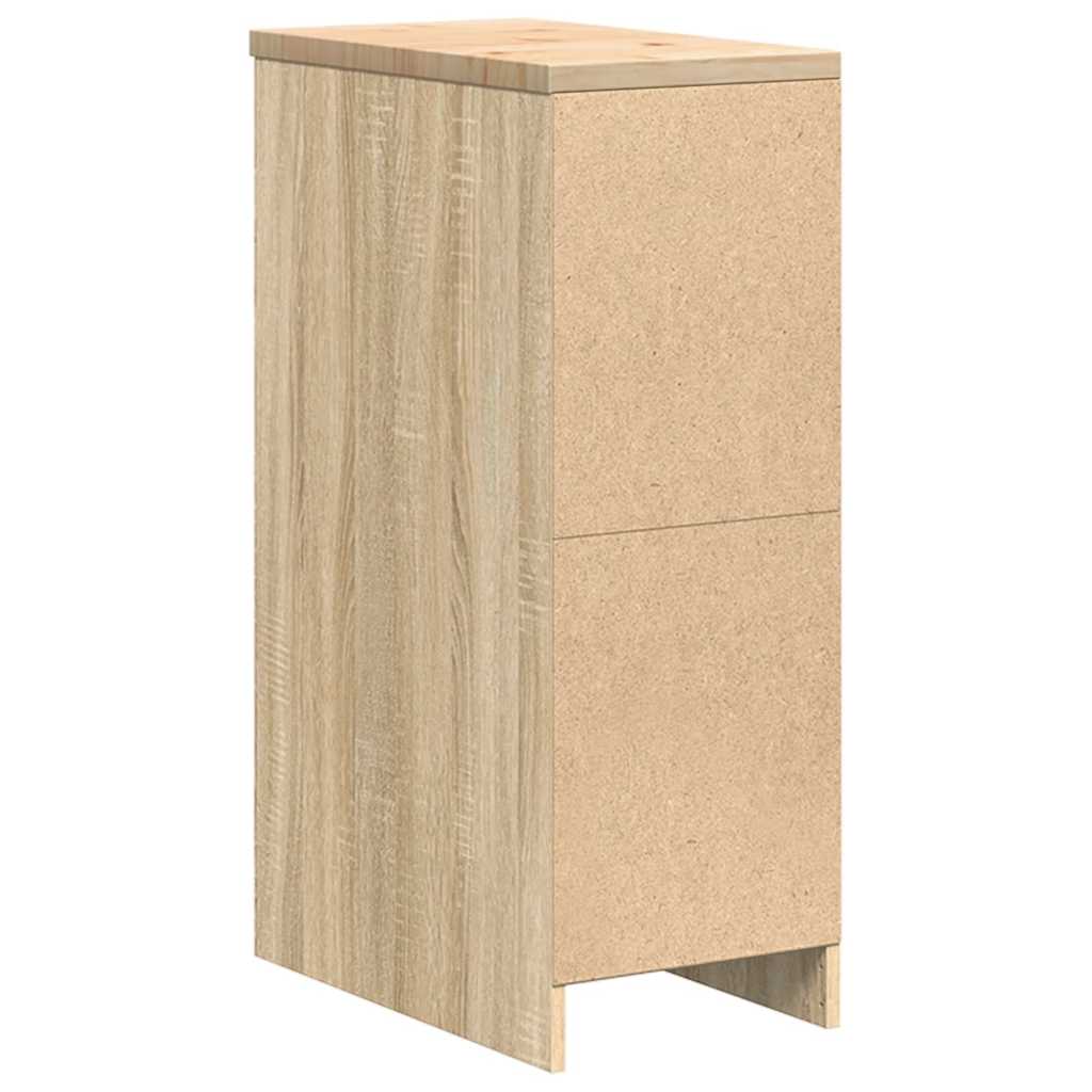 Autotallin Säilytyskaappi Sonoma Tammi 30X51X85 Cm Täysi Mänty