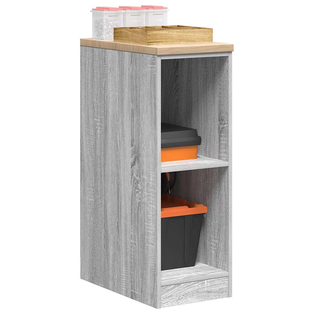 Autotallin Säilytyskaappi Harmaa Sonoma 30X51X85 Cm Täysi Mänty