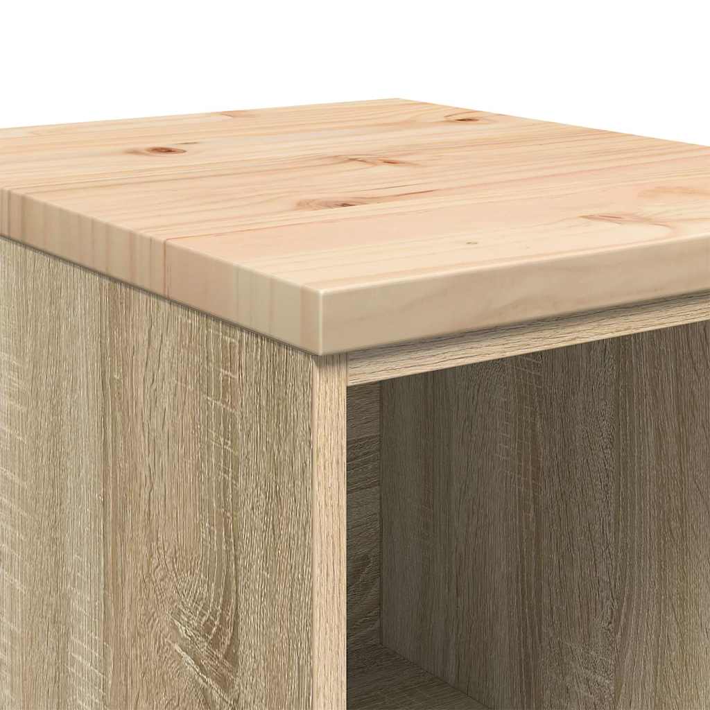 Autotallin Säilytyskaappi Sonoma Tammi 40X51X85 Cm Täysi Mänty