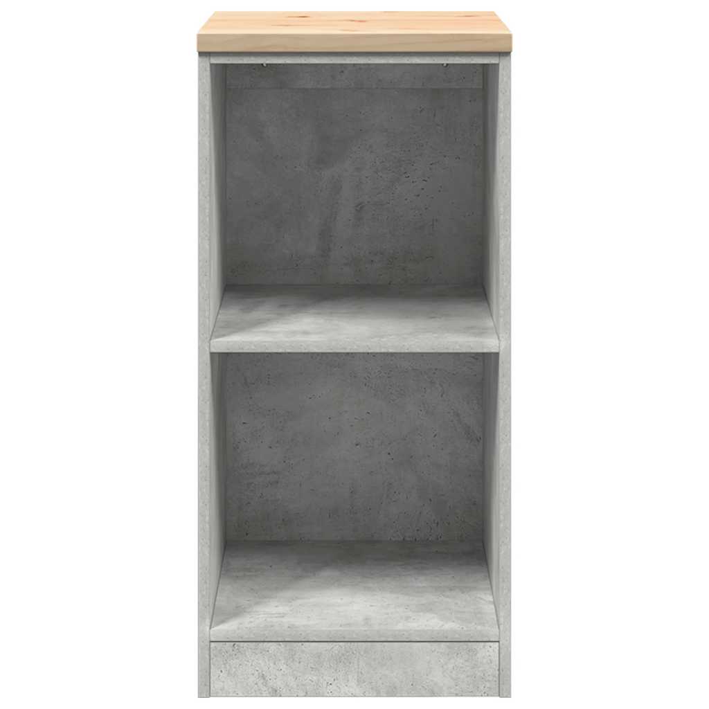 Autotallin Säilytyskaappi Betoni Harmaa 40X51X85 Cm Täysi Mänty