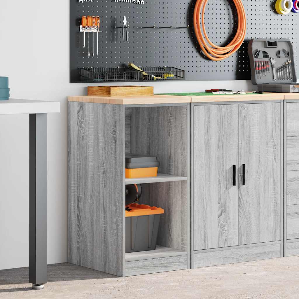 Autotallin Säilytyskaappi Harmaa Sonoma 40X51X85 Cm Täysi Mänty