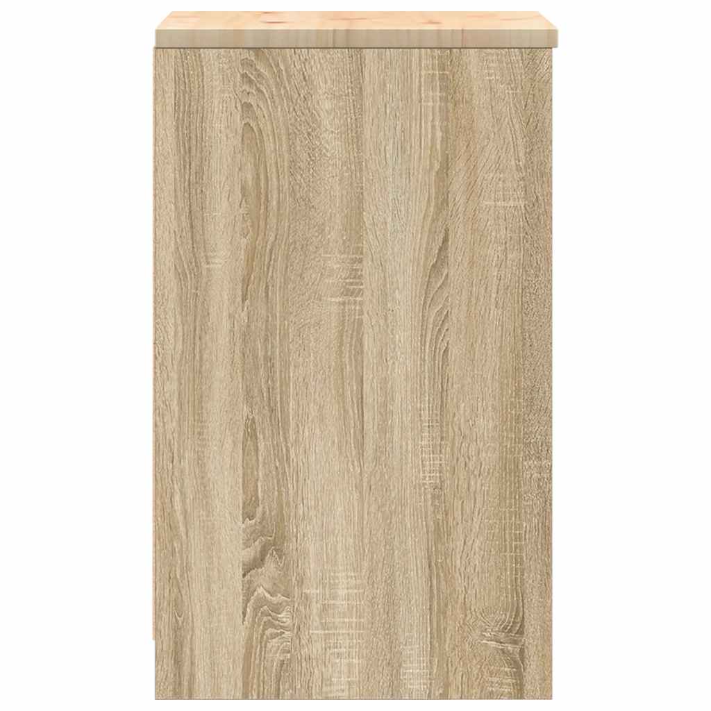 Autotallin Säilytyskaappi Sonoma Tammi 40X51X85 Cm Täysi Mänty
