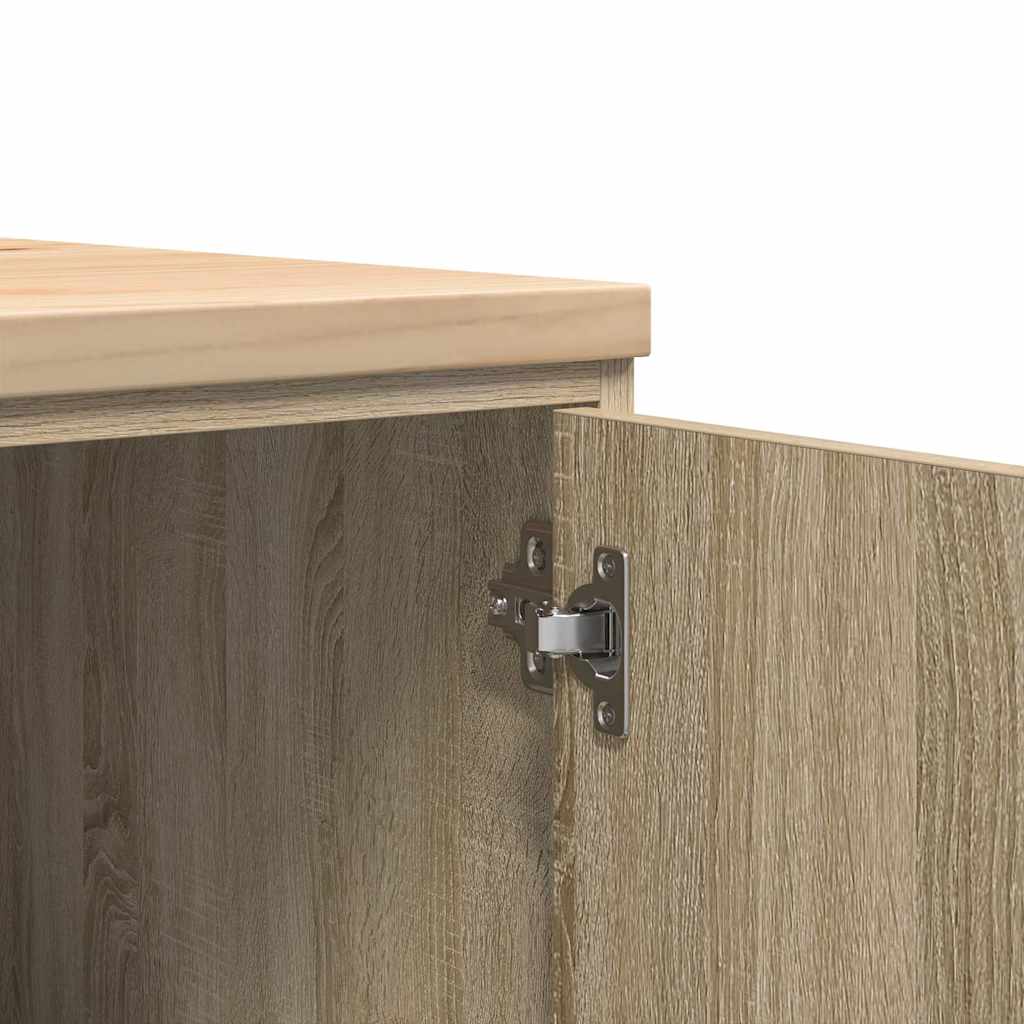 Autotallin Säilytyskaappi Sonoma Tammi 60X51X85 Cm Täysi Mänty