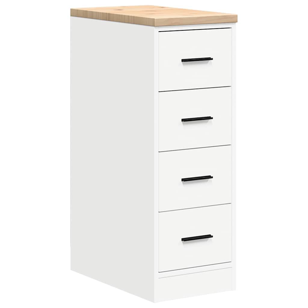 Autotallin Säilytyskaappi Valkoinen 30X51X85 Cm Täysi Mänty