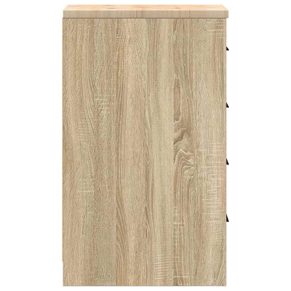Autotallin Säilytyskaappi Sonoma Tammi 30X51X85 Cm Täysi Mänty