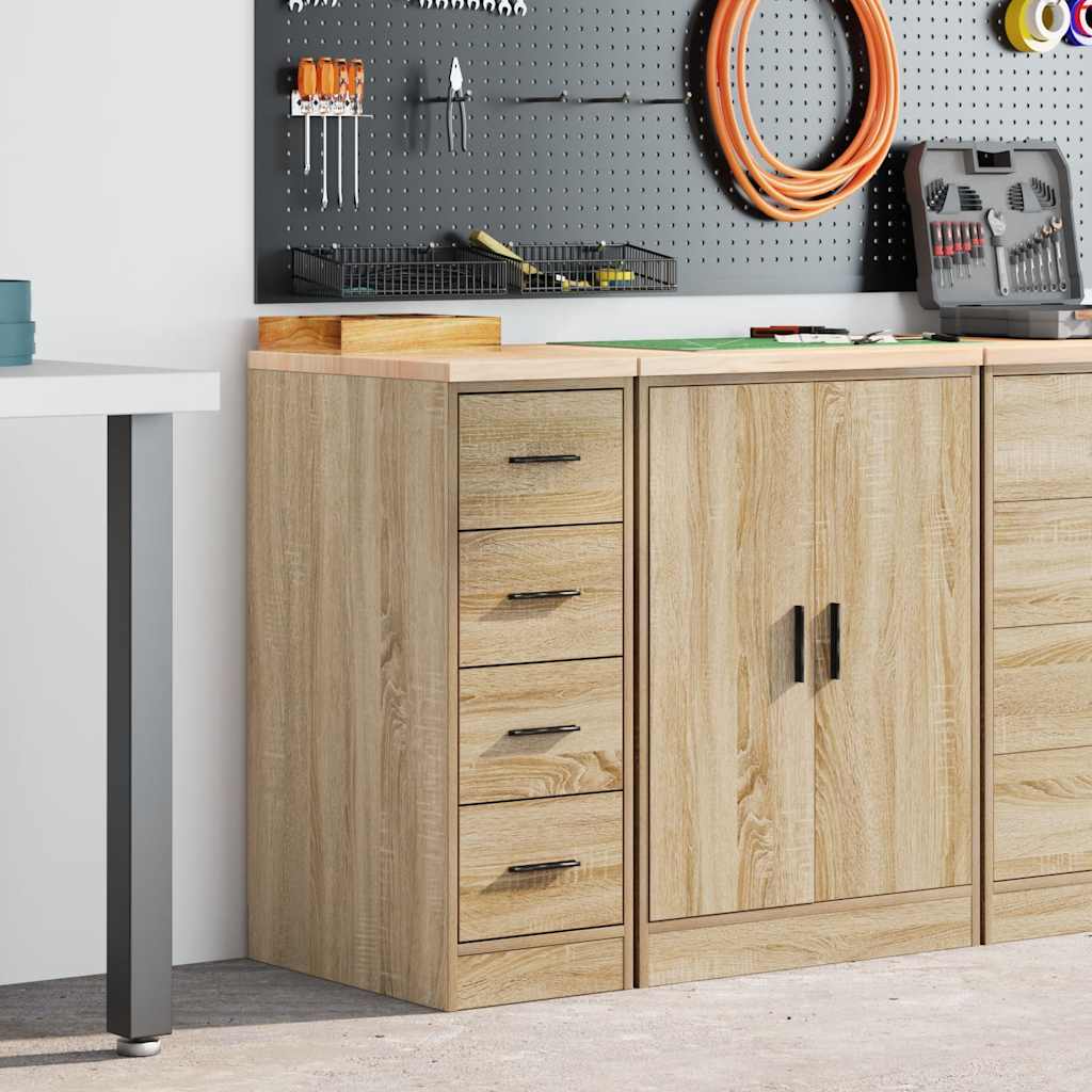 Autotallin Säilytyskaappi Sonoma Tammi 30X51X85 Cm Täysi Mänty