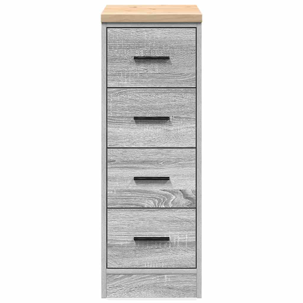 Autotallin Säilytyskaappi Harmaa Sonoma 30X51X85 Cm Täysi Mänty