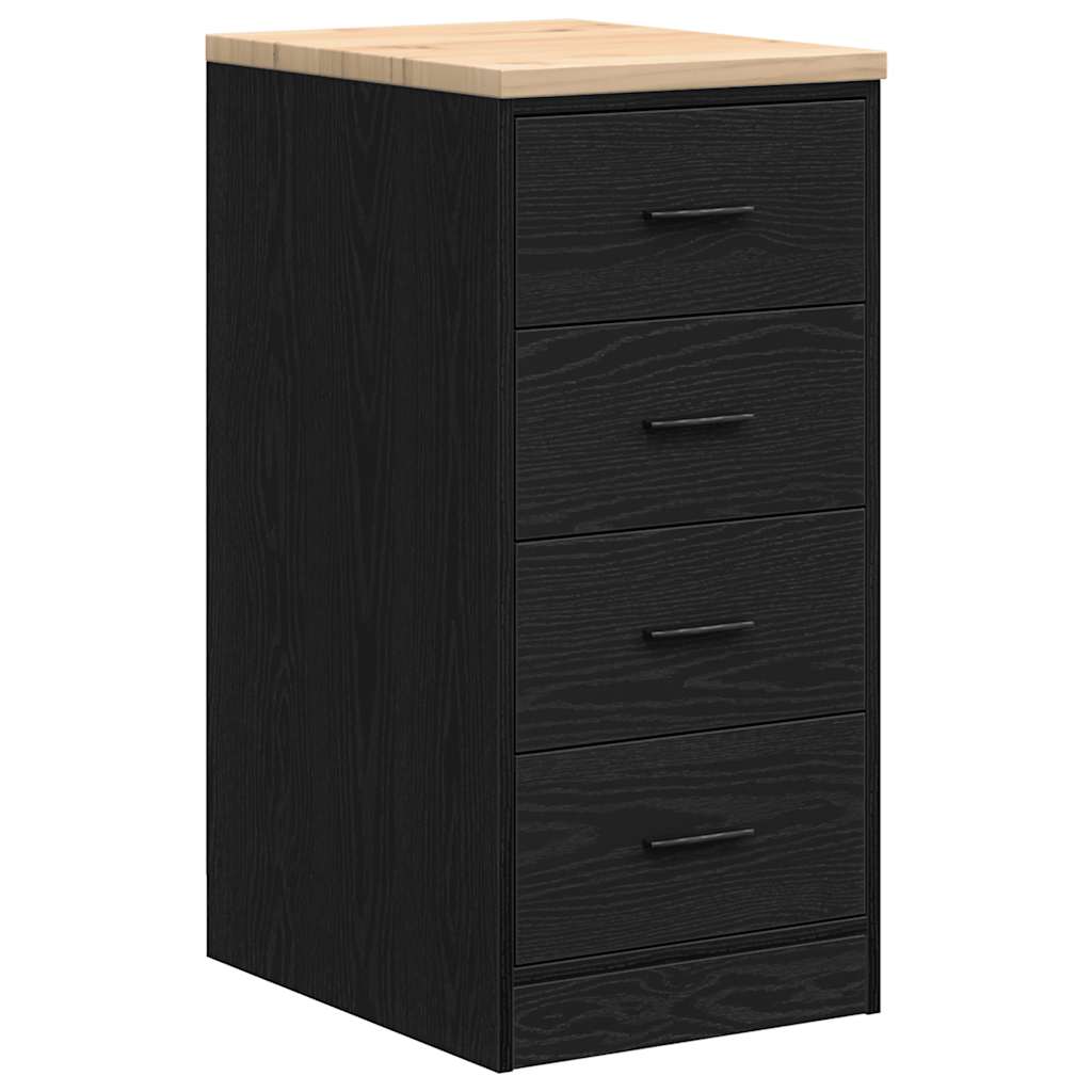 Autotallin Säilytyskaappi Musta 40X51X85 Cm Täysi Mänty
