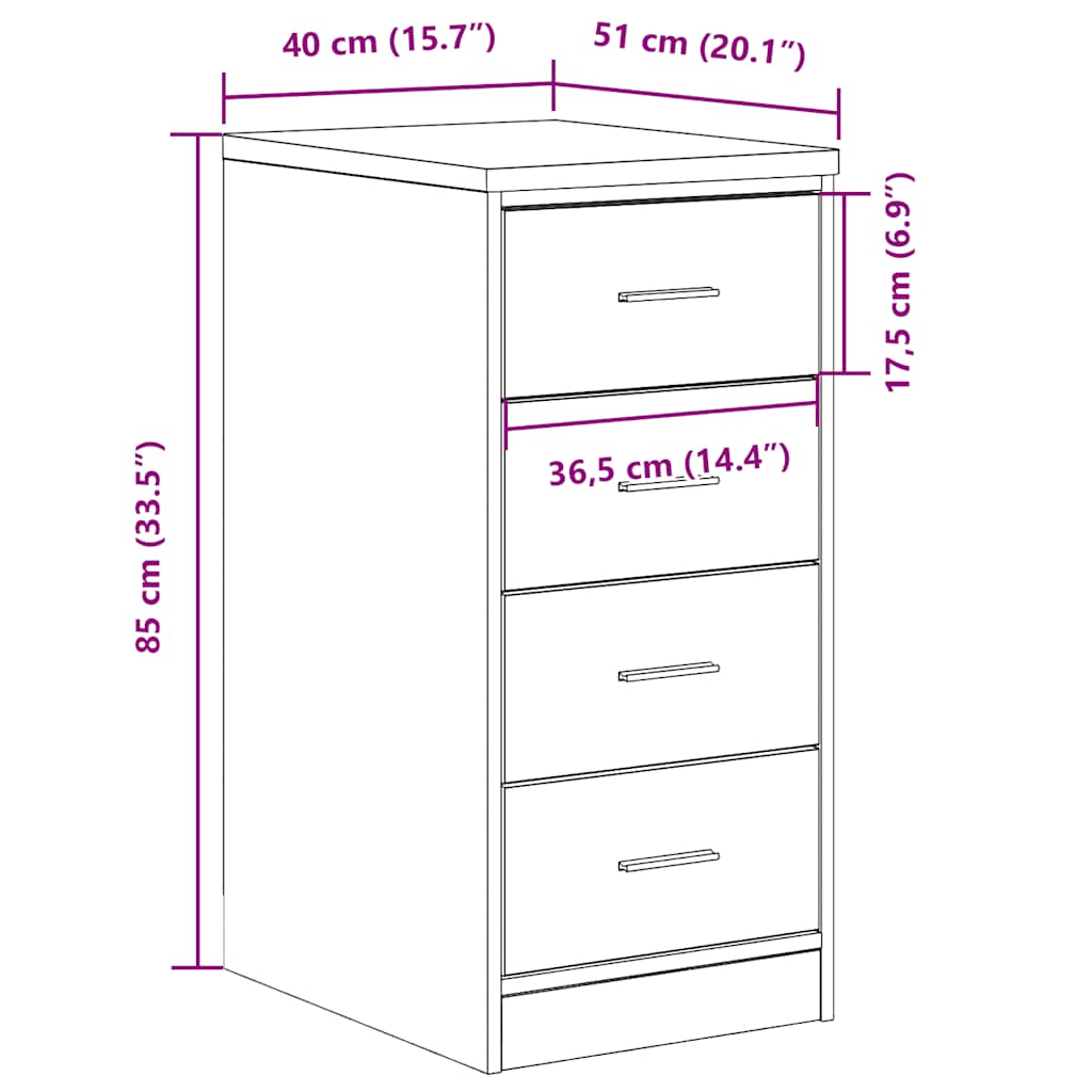 Autotallin Säilytyskaappi Harmaa Sonoma 40X51X85 Cm Täysi Mänty