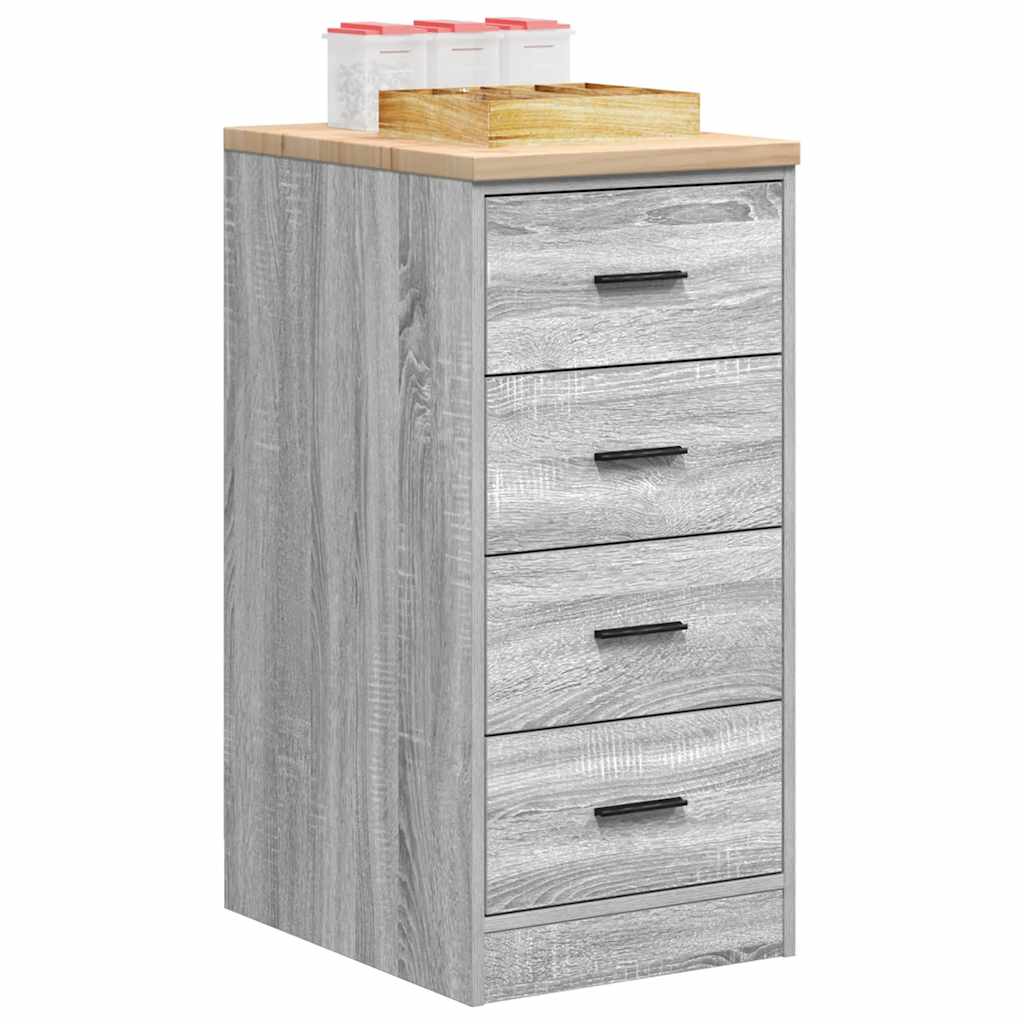 Autotallin Säilytyskaappi Harmaa Sonoma 40X51X85 Cm Täysi Mänty