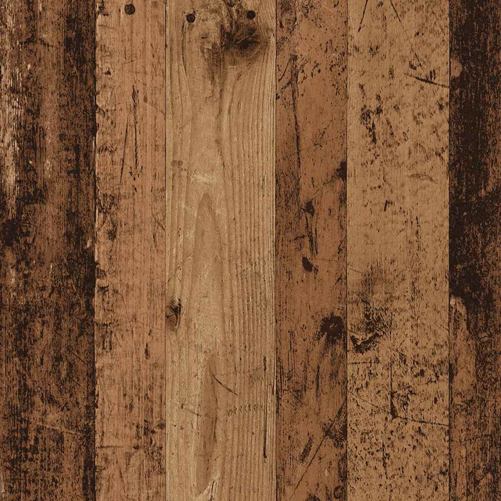 Autotallin Säilytyskaappi Vanha Puu 40X51X85 Cm Täysi Mänty