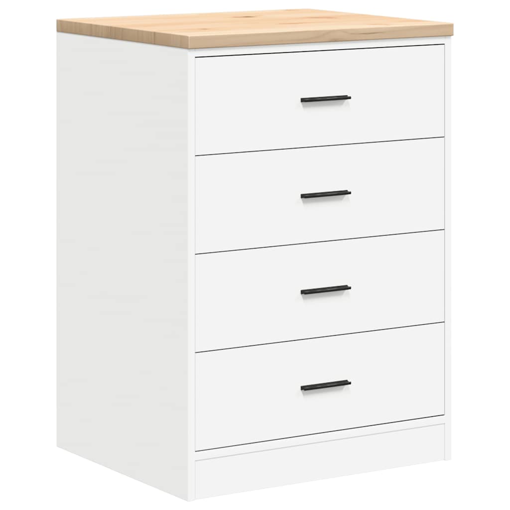 Autotallin Säilytyskaappi Valkoinen 60X51X85 Cm Täysi Mänty