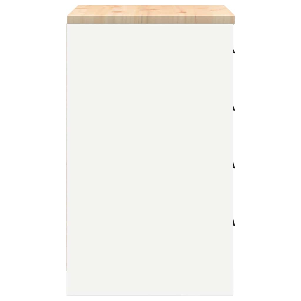 Autotallin Säilytyskaappi Valkoinen 60X51X85 Cm Täysi Mänty