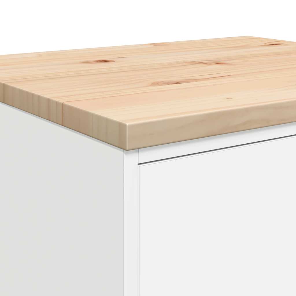 Autotallin Säilytyskaappi Valkoinen 60X51X85 Cm Täysi Mänty