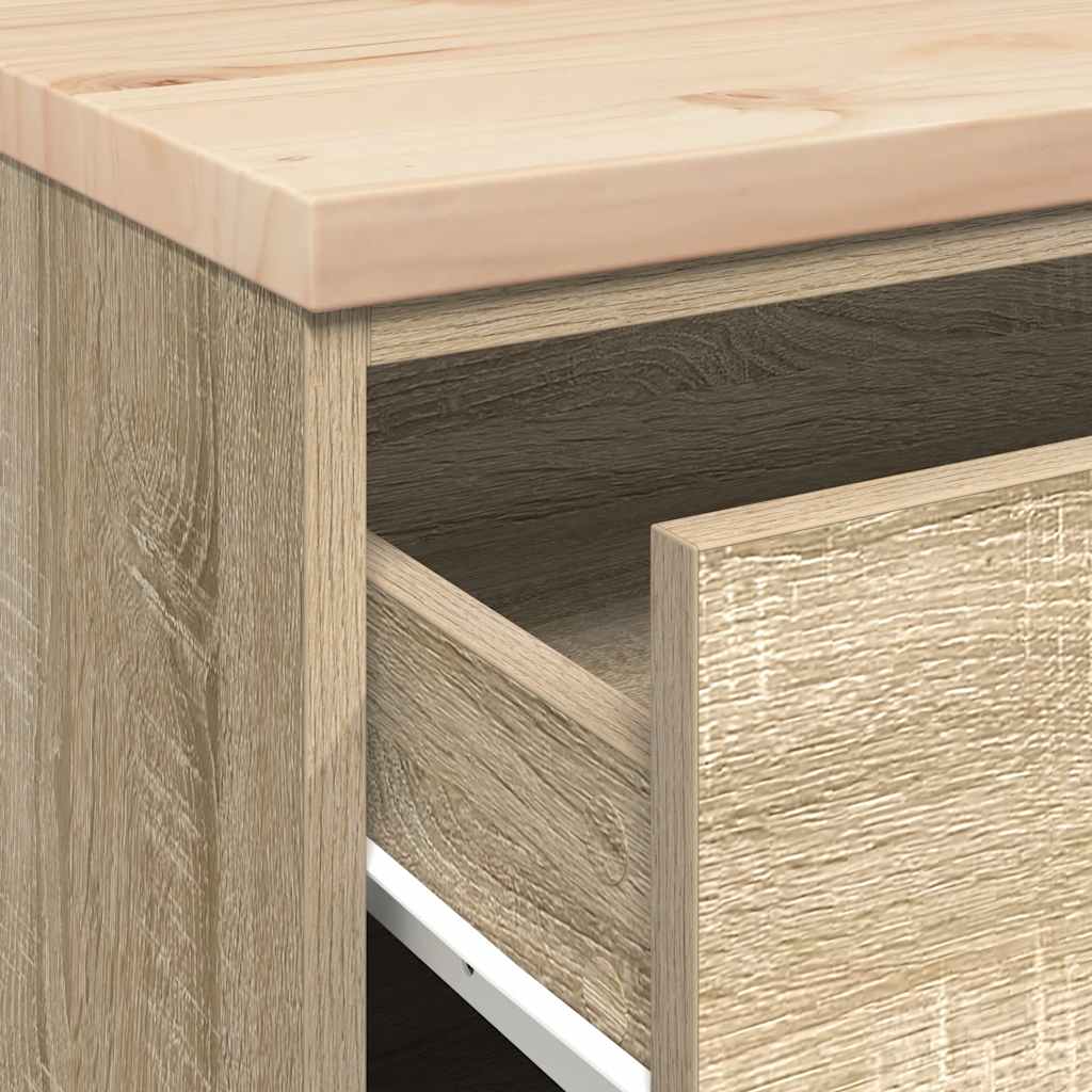 Autotallin Säilytyskaappi Sonoma Tammi 60X51X85 Cm Täysi Mänty