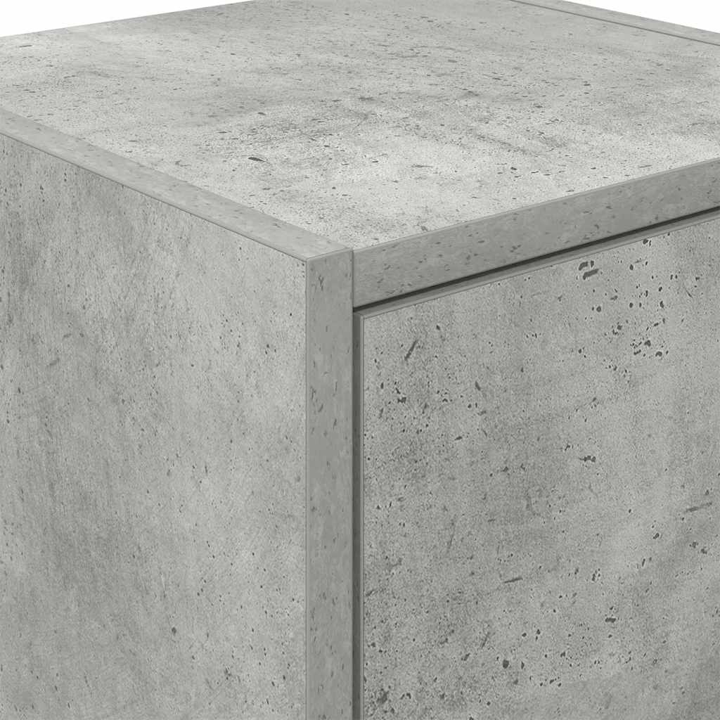 Autotallin Seinäkaapit 2 Kpl Betoninharmaa Tekninen Puu