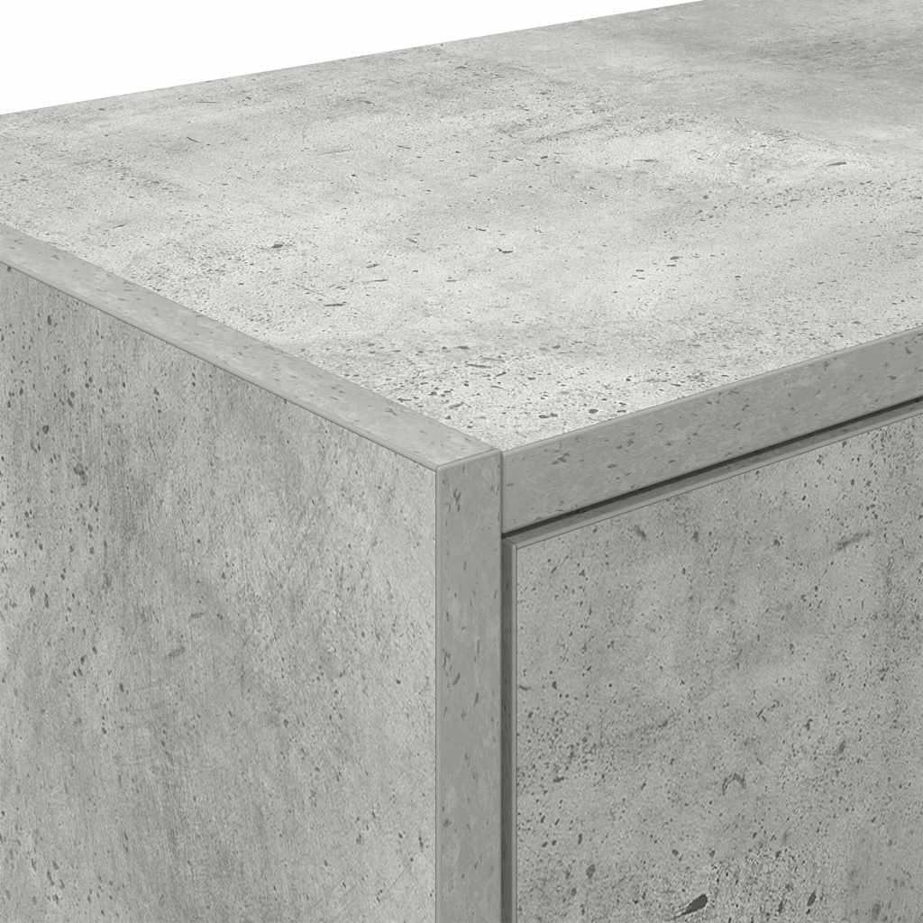 Autotallin Seinäkaapit 2 Kpl Betoninharmaa Tekninen Puu