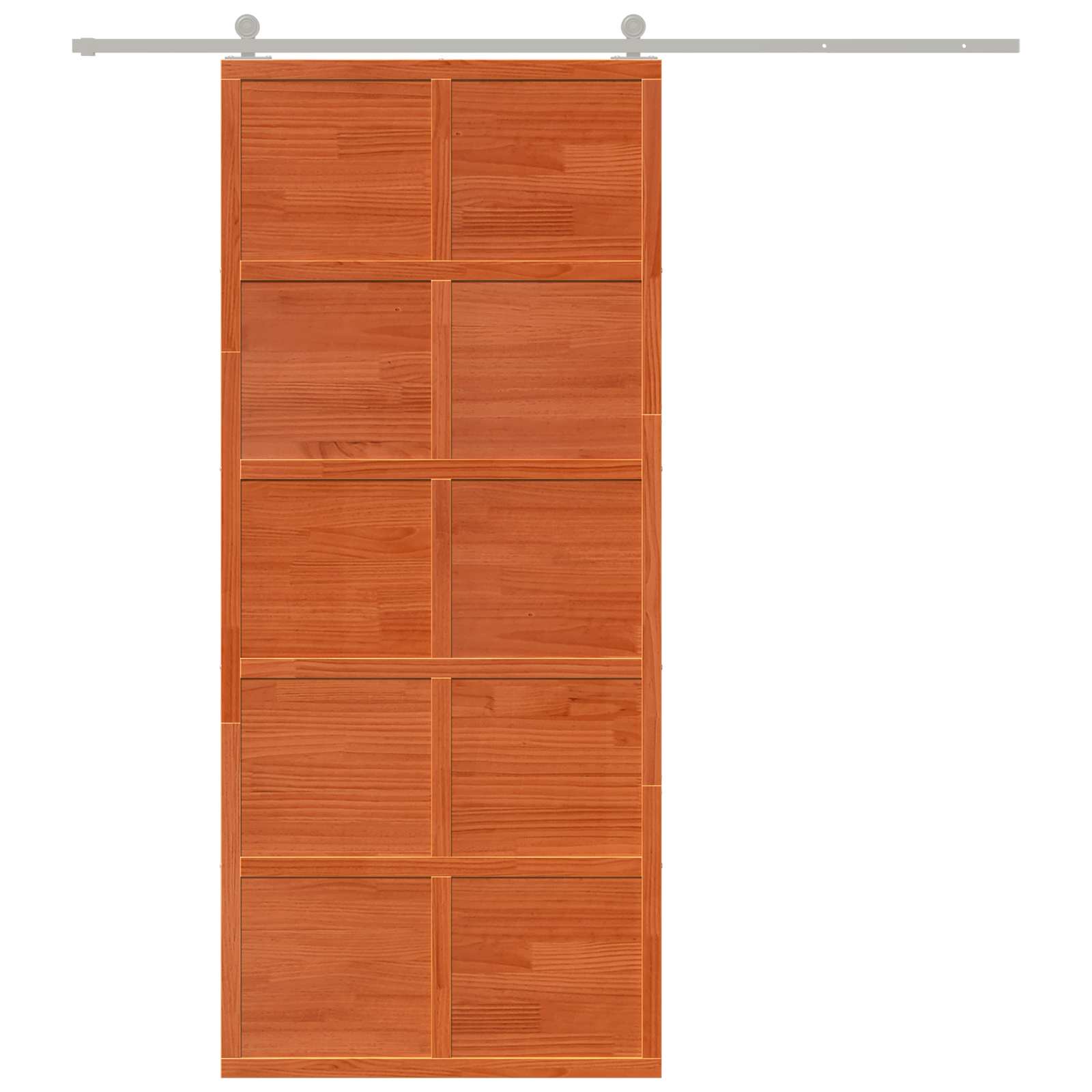 Ladon Ovi Vahanruskea 90 X 208 Cm Täysi Mänty