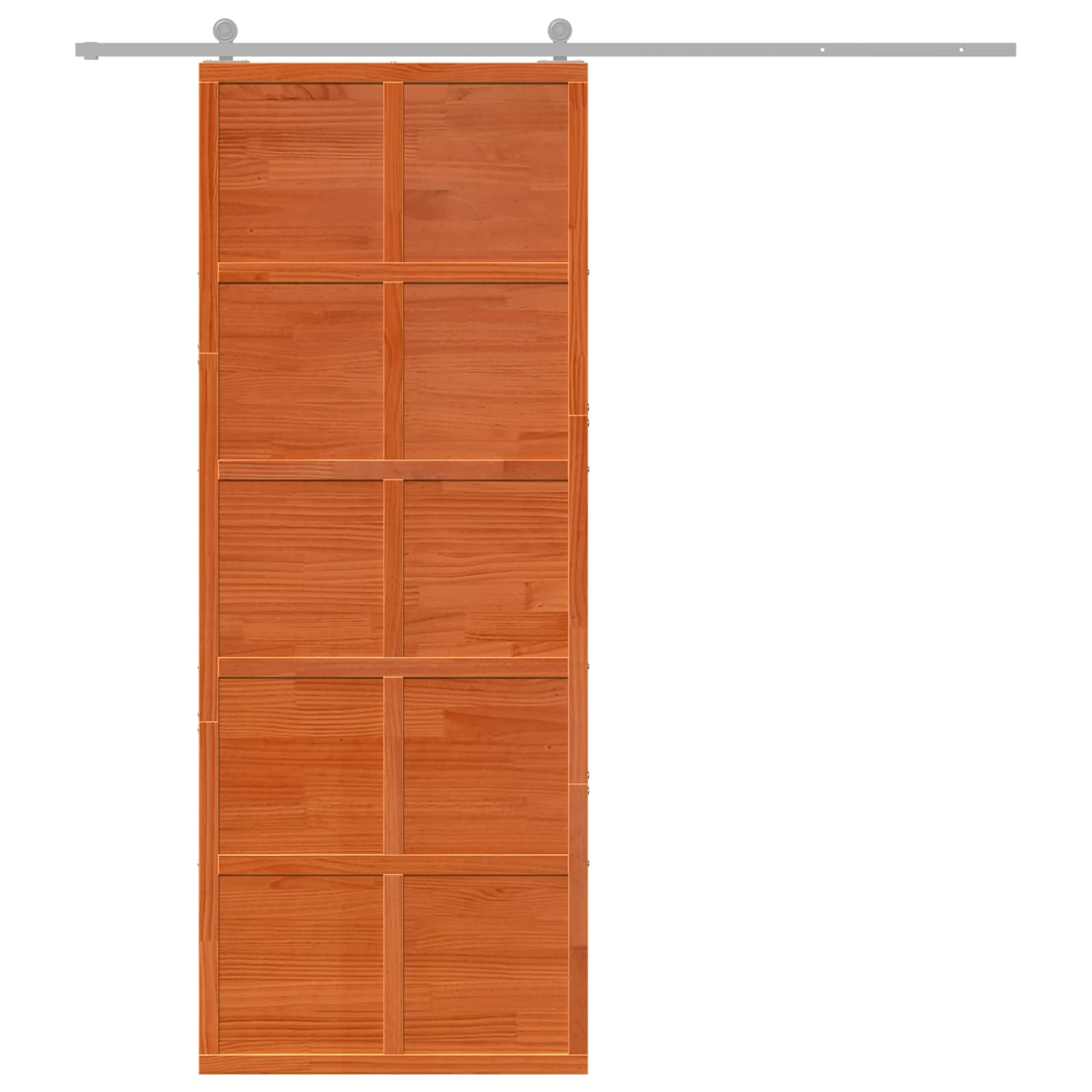 Ladon Ovi Vahanruskea 80 X 208 Cm Täysi Mänty