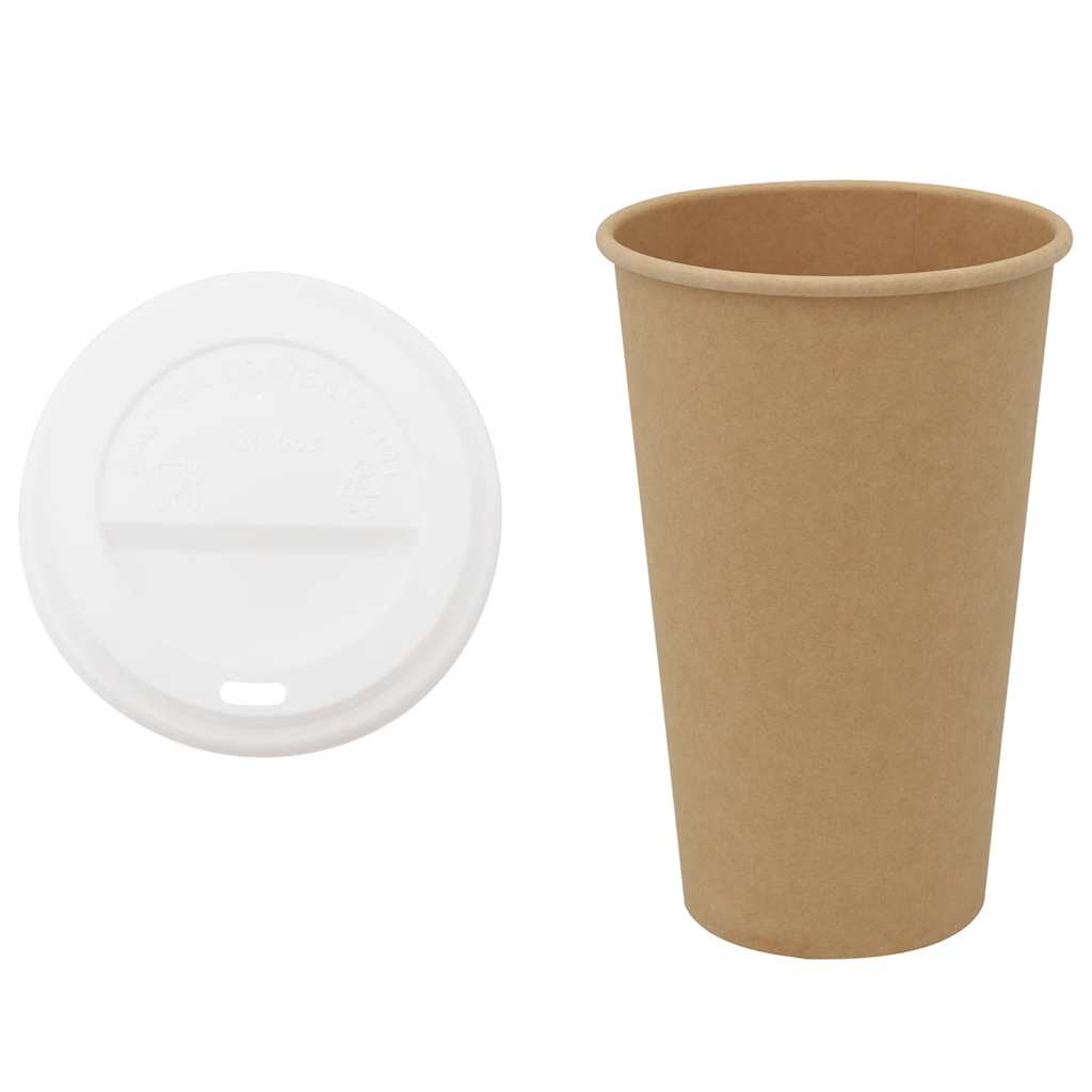 Paperiset Kahvikupit Kansilla 1000 Kpl 16Oz 400Ml