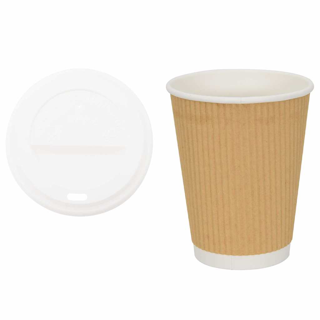 Paperiset Kahvikupit Kansilla 1000 Kpl 12Oz 300Ml