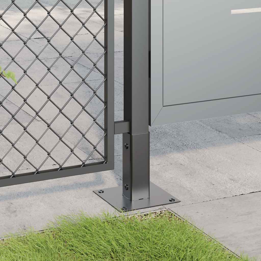 Pylväiden Pohjat Neliö 12 Kpl 51X51 Mm Jauhemaalattu Teräs