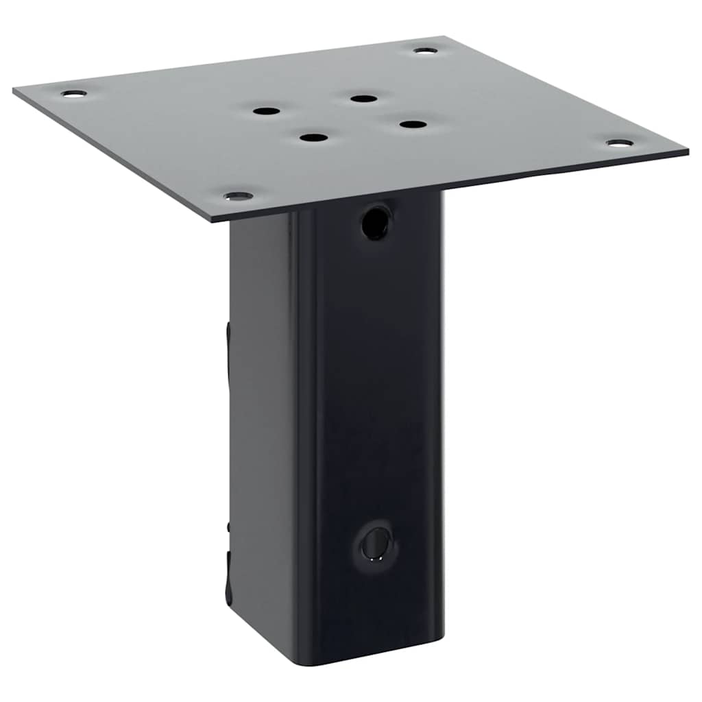 Pylväiden Pohjat Neliö 12 Kpl 51X51 Mm Jauhemaalattu Teräs