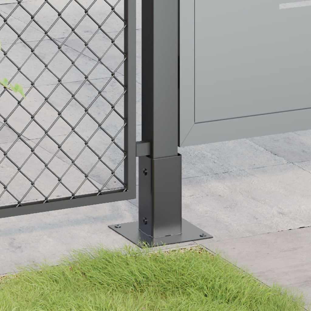 Pylväiden Pohjat Neliö 4 Kpl 61X61 Mm Jauhemaalattu Teräs