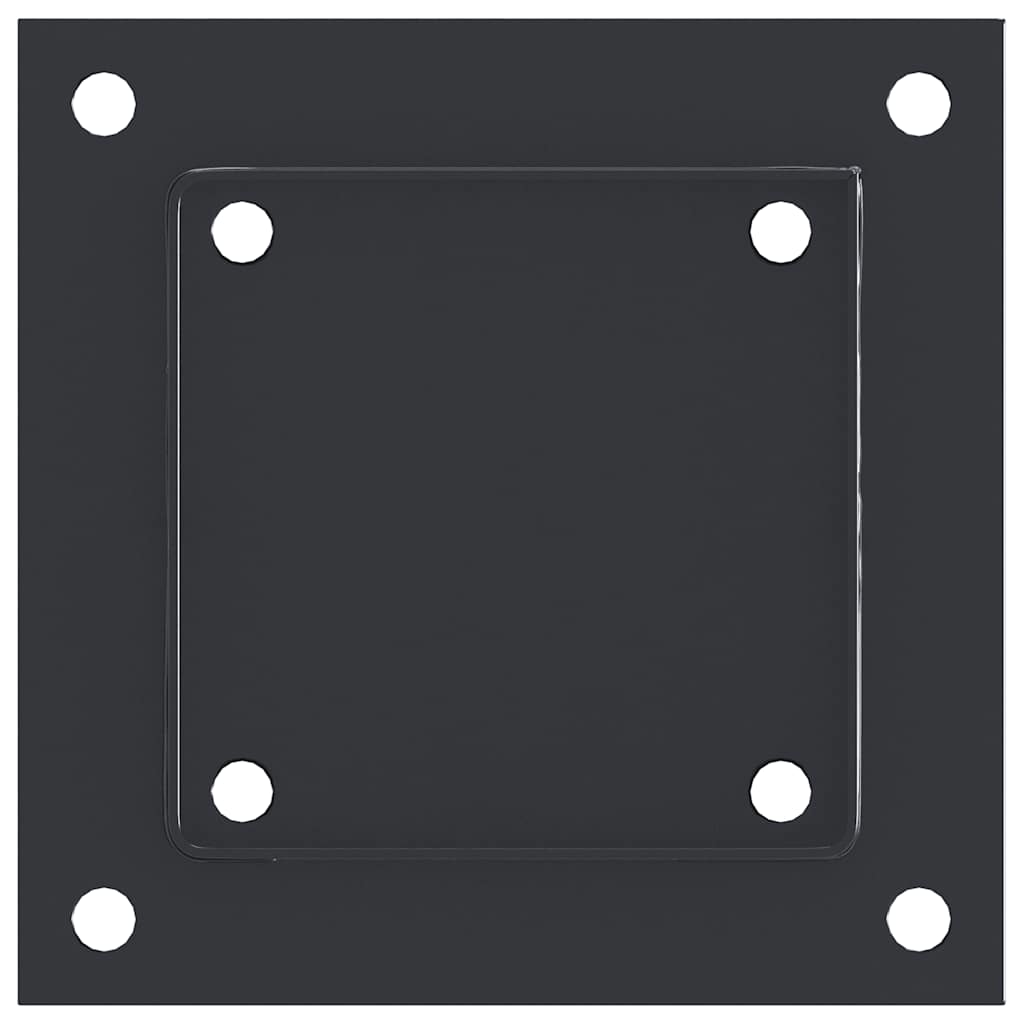 Pylväiden Pohjat Neliö 4 Kpl 101X101 Mm Jauhemaalattu Teräs