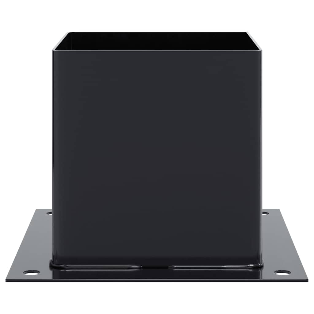 Pylväiden Pohjat Neliö 4 Kpl 141X141 Mm Jauhemaalattu Teräs
