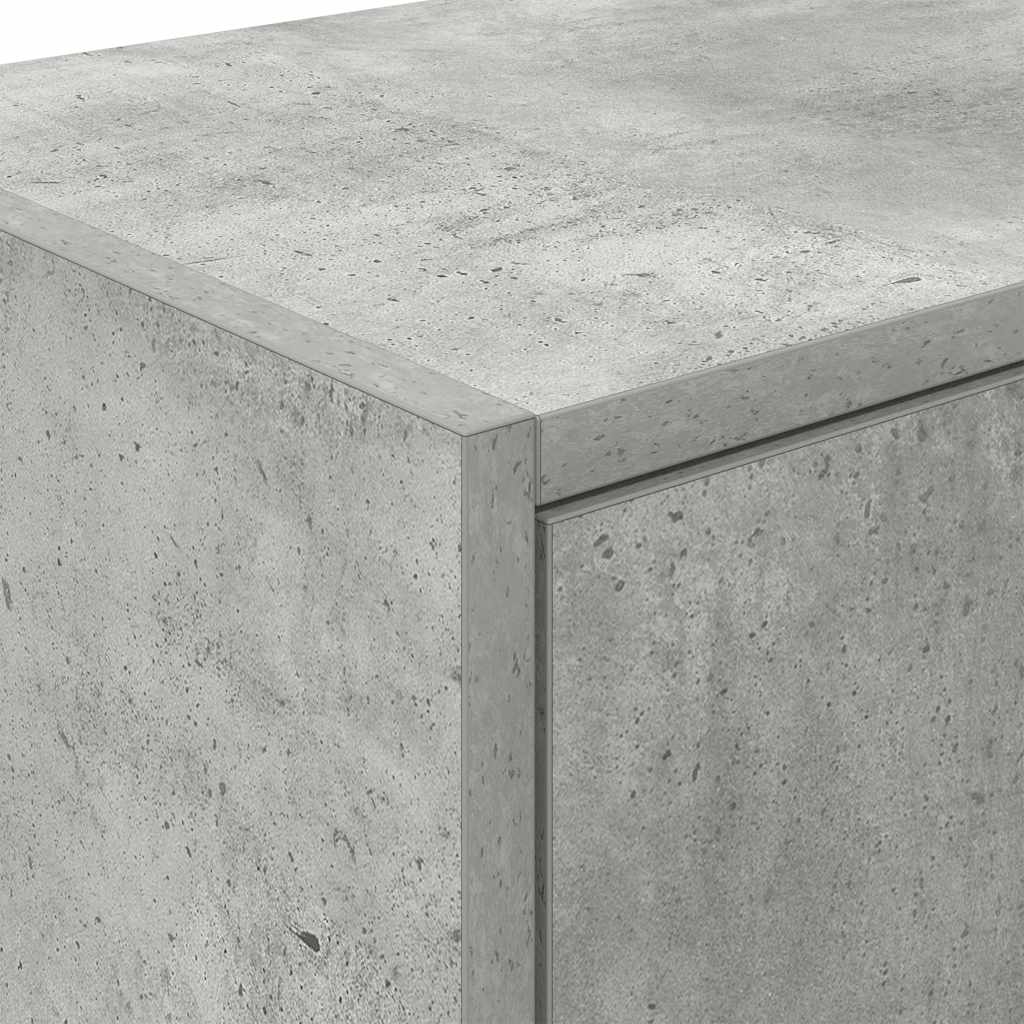 Autotallikaapit 2 Kpl Betoninharmaa Tekninen Puu