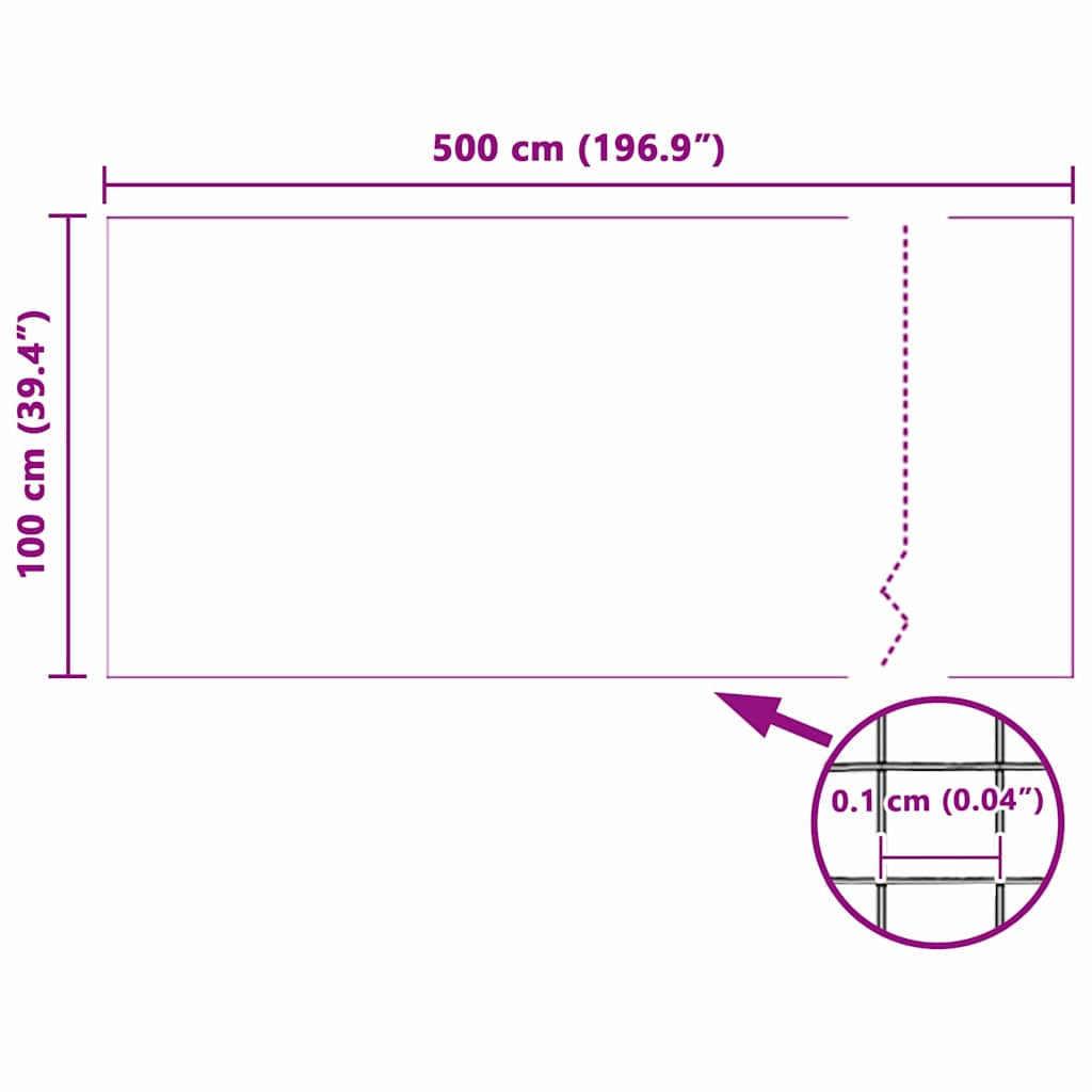 Hyönteisverkko Valkoinen 100 X 500 Cm Lasikuitu