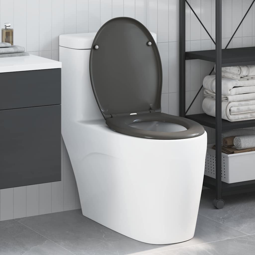 Wc-Istuin Antrasiitti 47 X 37 X 4 Cm Duroplast