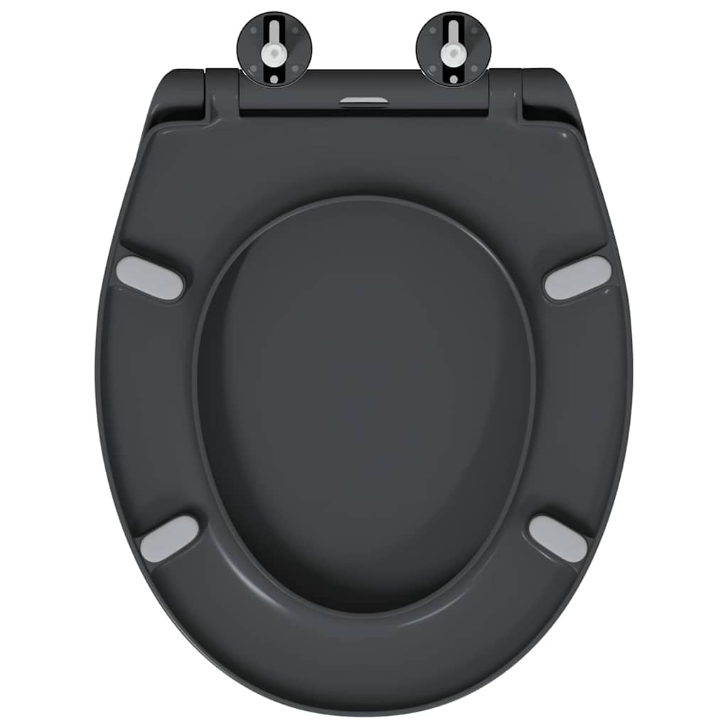 Wc-Istuin Antrasiitti 47 X 37 X 4 Cm Duroplast