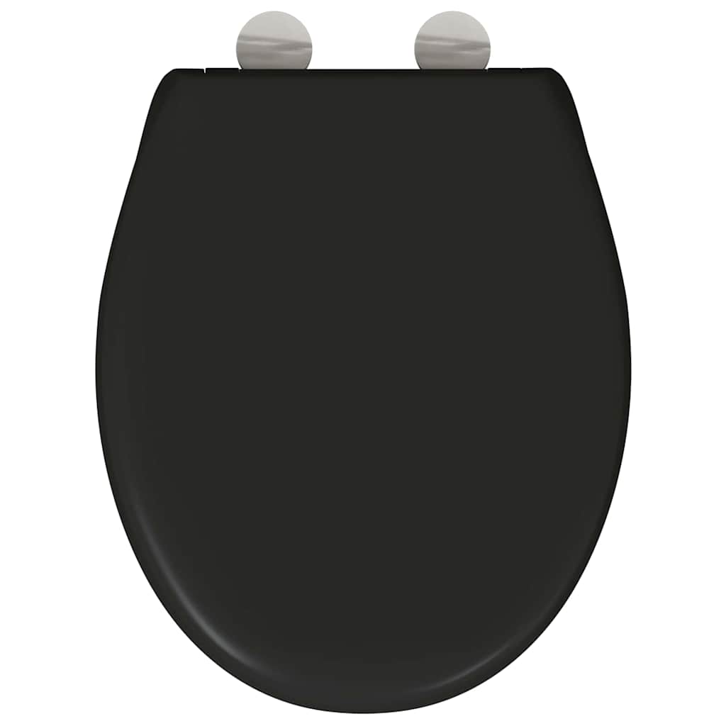Wc-Istuin Musta 47 X 37 X 4 Cm Duroplast