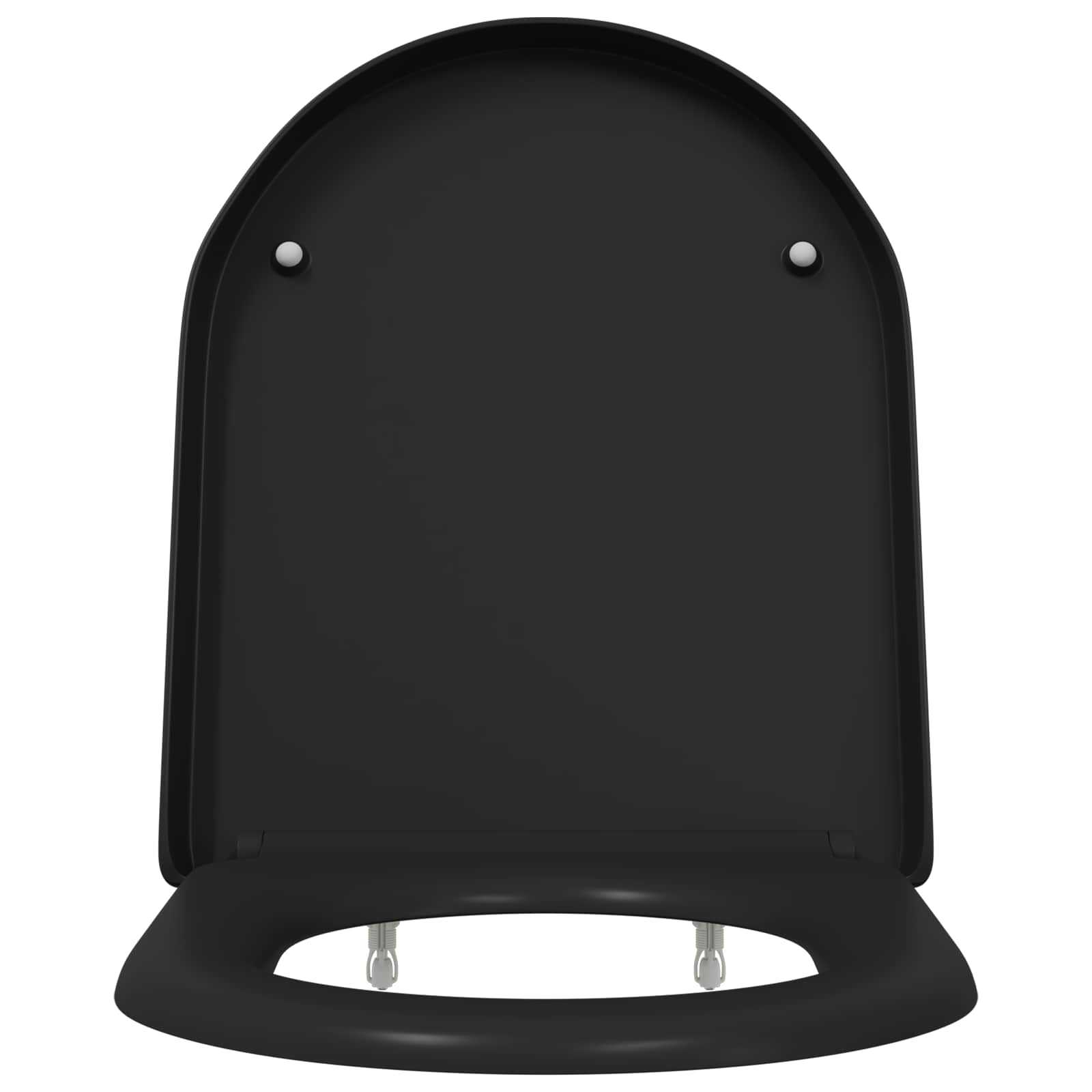 Wc-Istuin Musta 49 X 36 X 4 Cm Duroplast