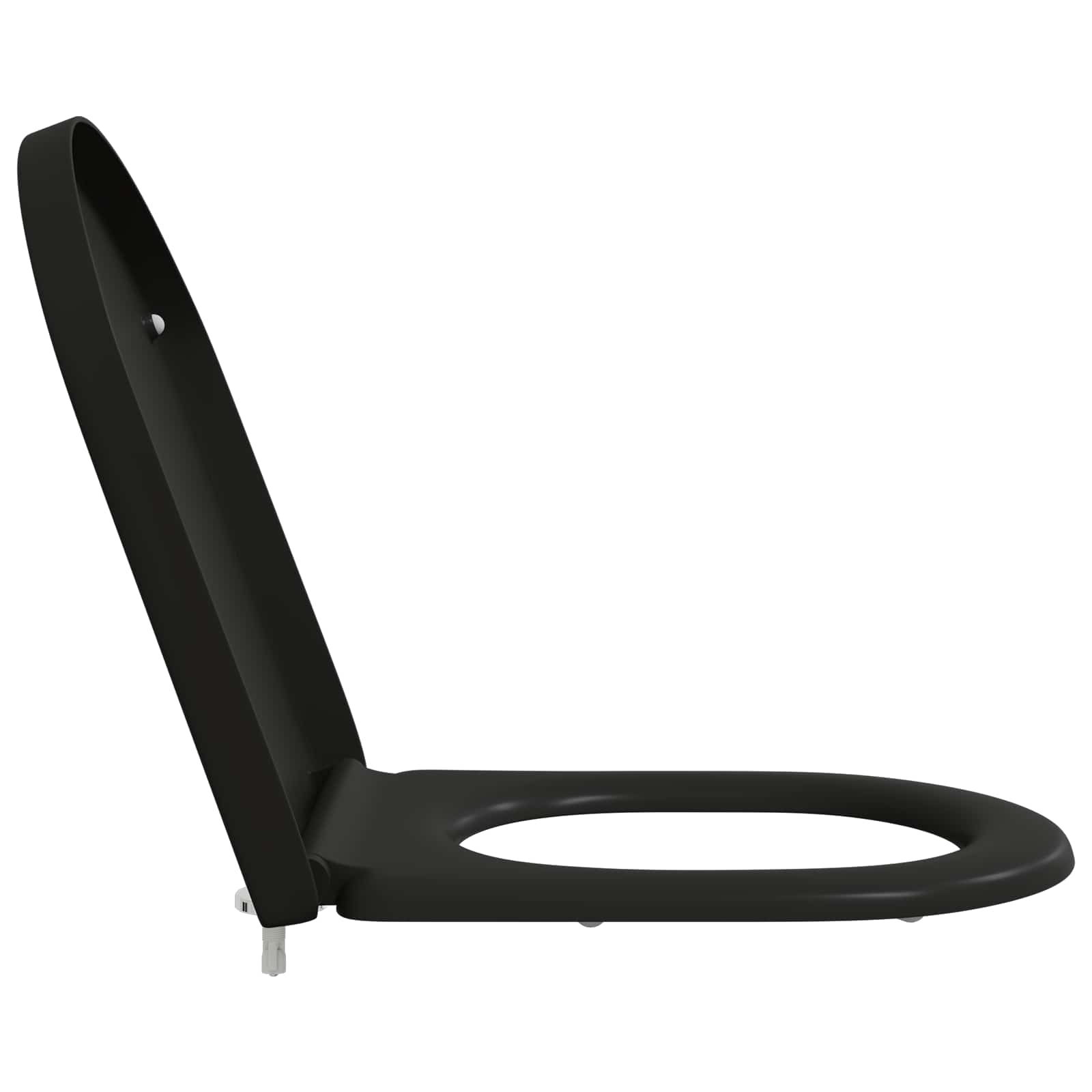 Wc-Istuin Musta 49 X 36 X 4 Cm Duroplast