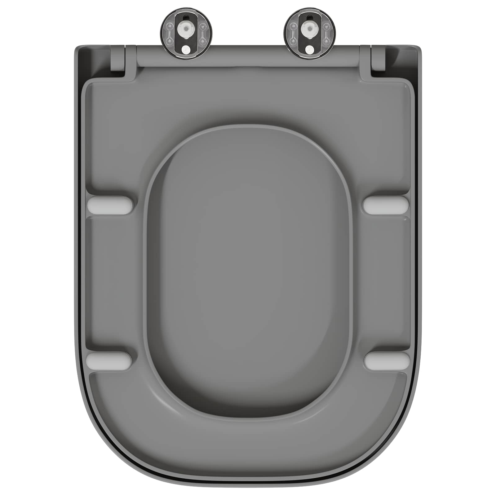 Wc-Istuin Harmaa 47,5 X 35 X 3,6 Cm Duroplast