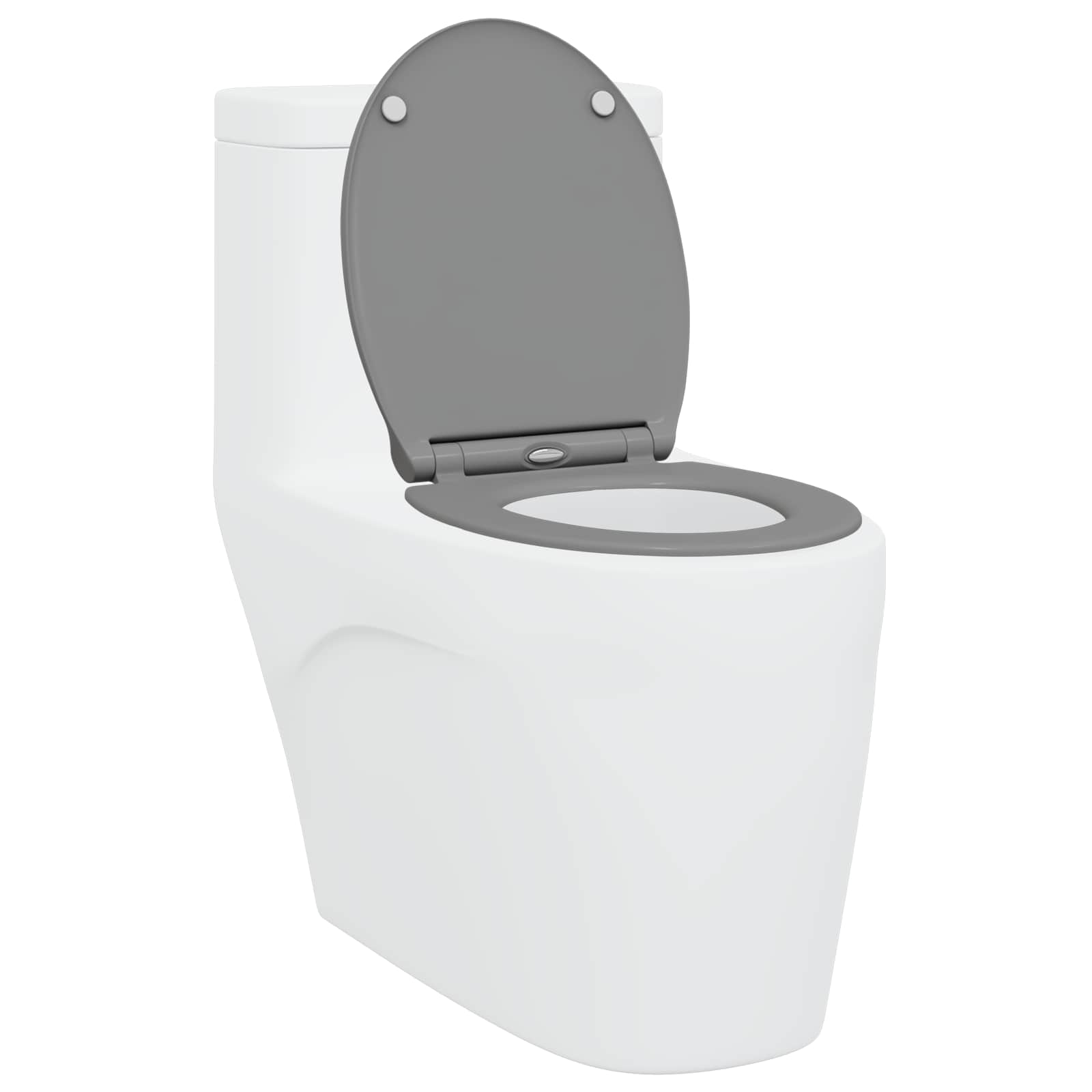 Wc-Istuin Harmaa 45,5 X 37,5 X 3,8 Cm Duroplast