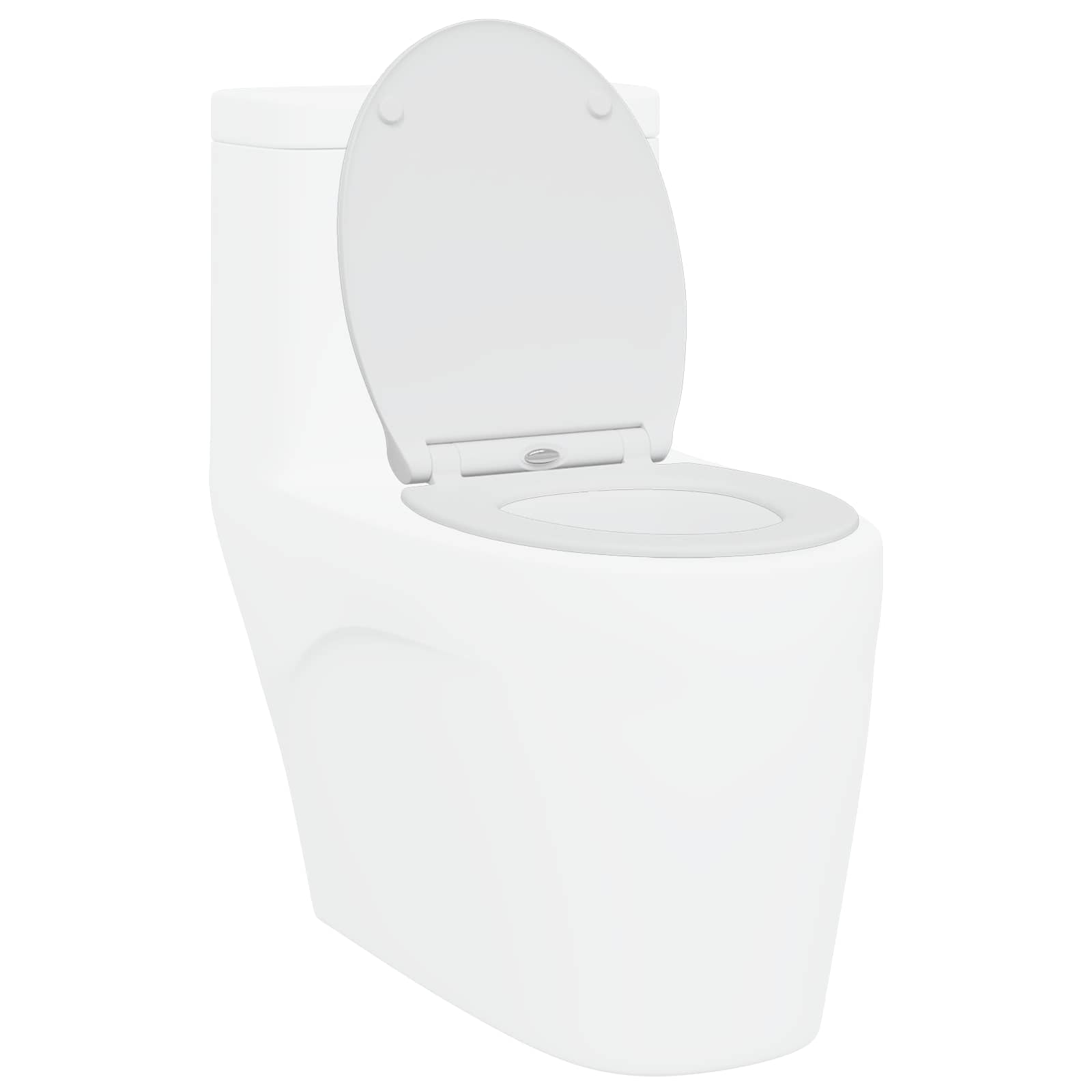 Wc-Istuin Valkoinen 45,5 X 37,5 X 3,8 Cm Duroplast