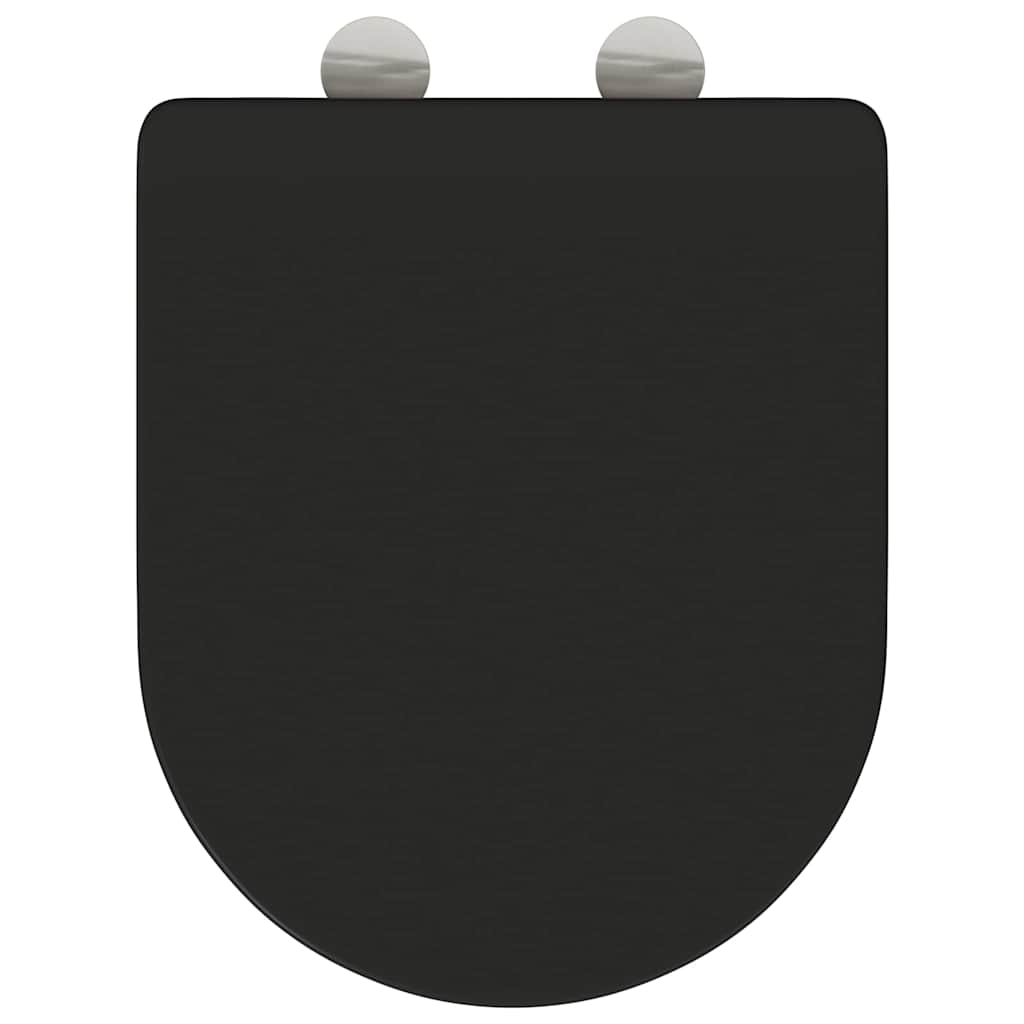 Wc-Istuin Musta 47 X 36 X 3,4 Cm Duroplast