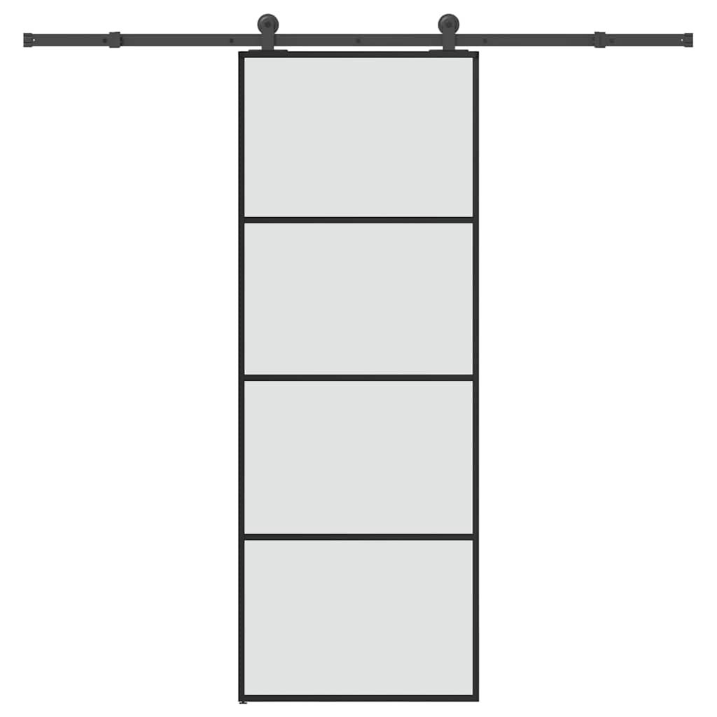 Liukuovi Asennustarvikkeilla 76X205 Cm Esg Lasi Ja Alumiini
