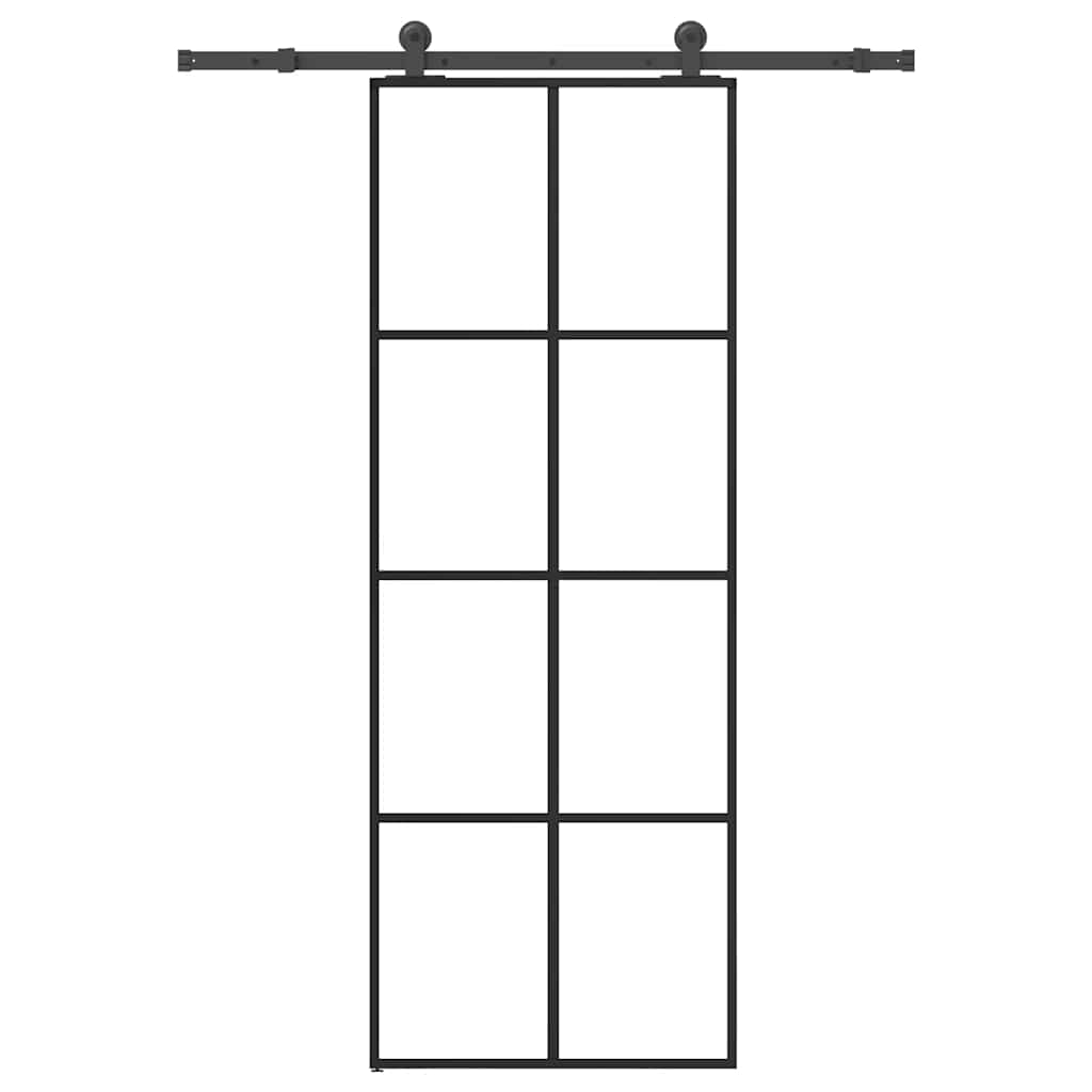 Liukuovi Asennustarvikkeilla 76X205 Cm Esg Lasi Ja Alumiini