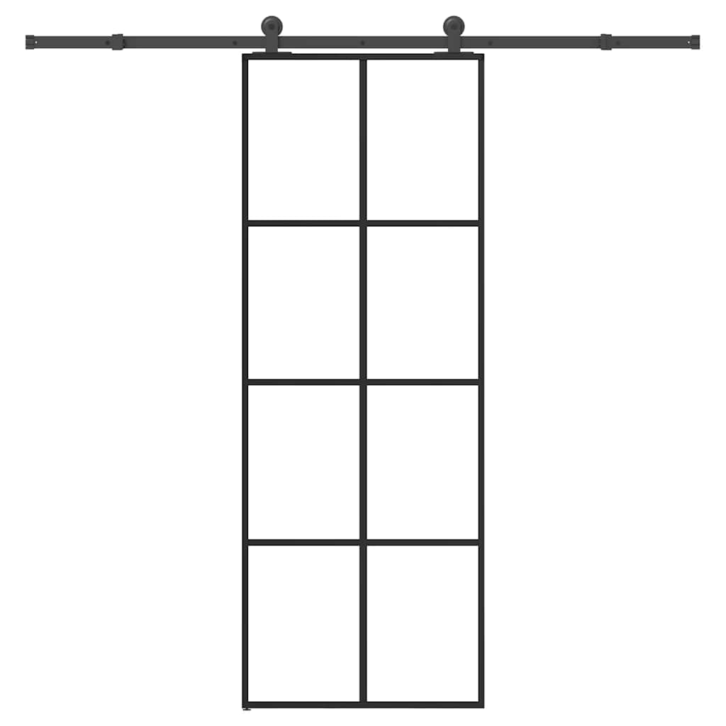 Liukuovi Asennustarvikkeilla 76X205 Cm Esg Lasi Ja Alumiini
