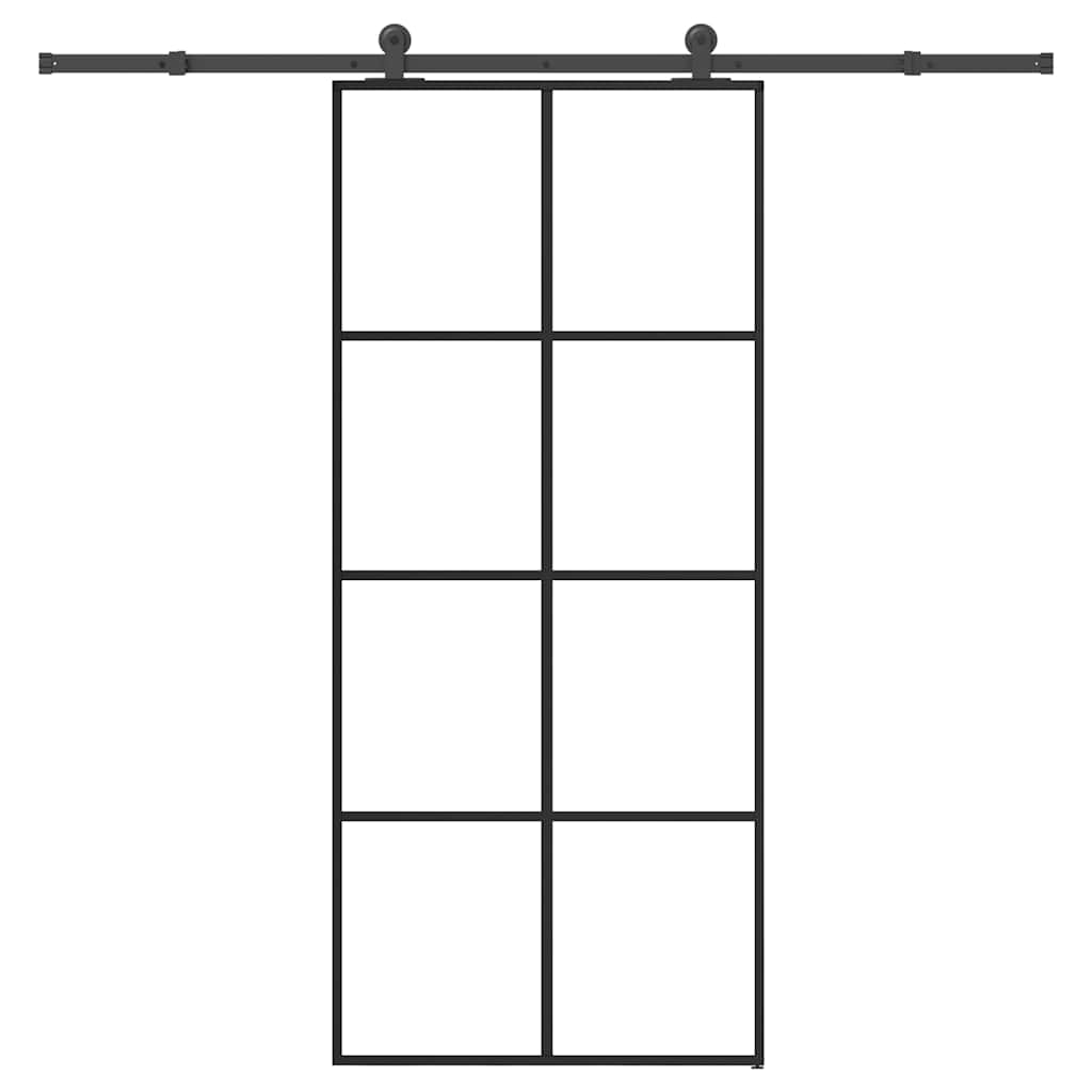 Liukuovi Asennustarvikkeilla 76X205 Cm Esg Lasi Ja Alumiini