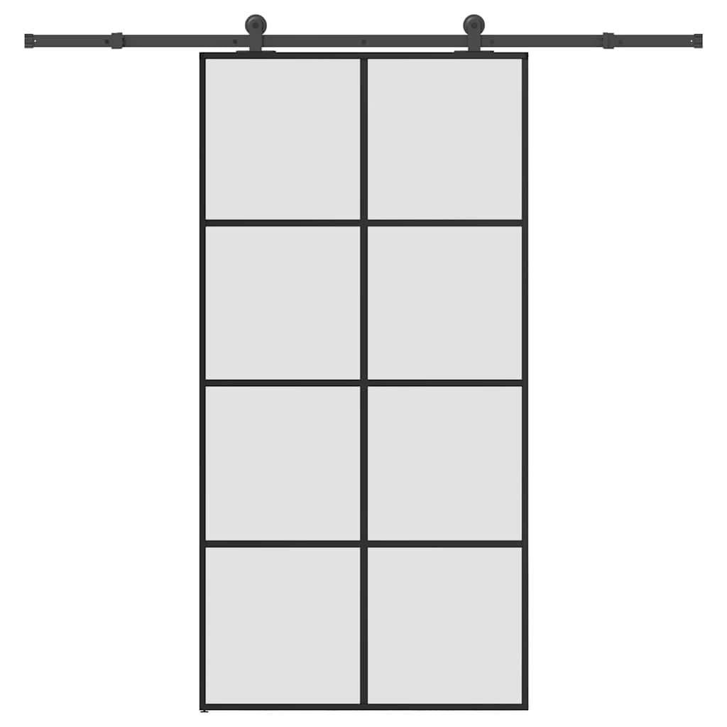 Liukuovi Asennustarvikkeilla 76X205 Cm Esg Lasi Ja Alumiini