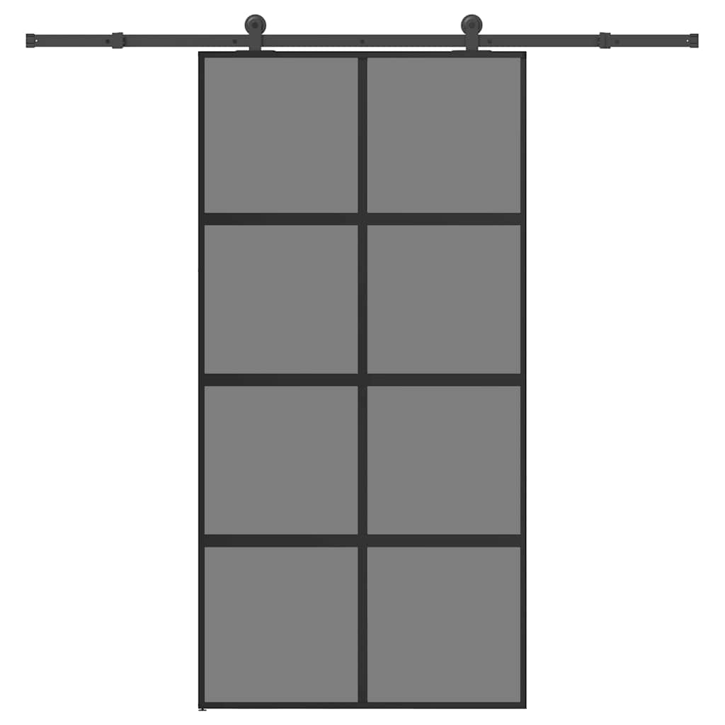 Liukuovi Asennustarvikkeilla 76X205 Cm Esg Lasi Ja Alumiini
