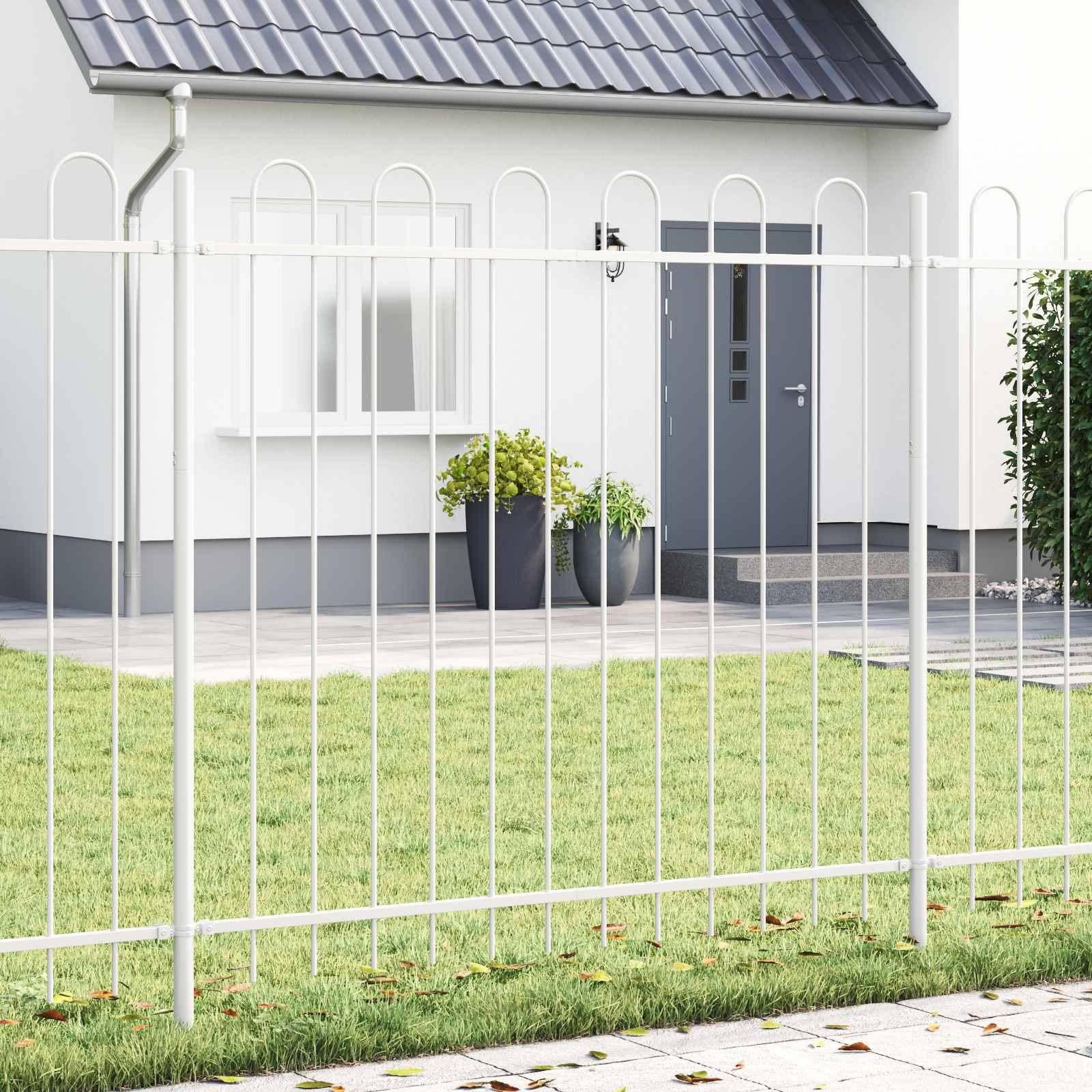 Puutarha-Aita Boxtel 9 Pcs 15,3 X 1,5 M Jauhemaalattu Teräs